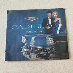 1958 Cadillac Catalog Deville Eldorado Series 62 60 Special Fleetwood